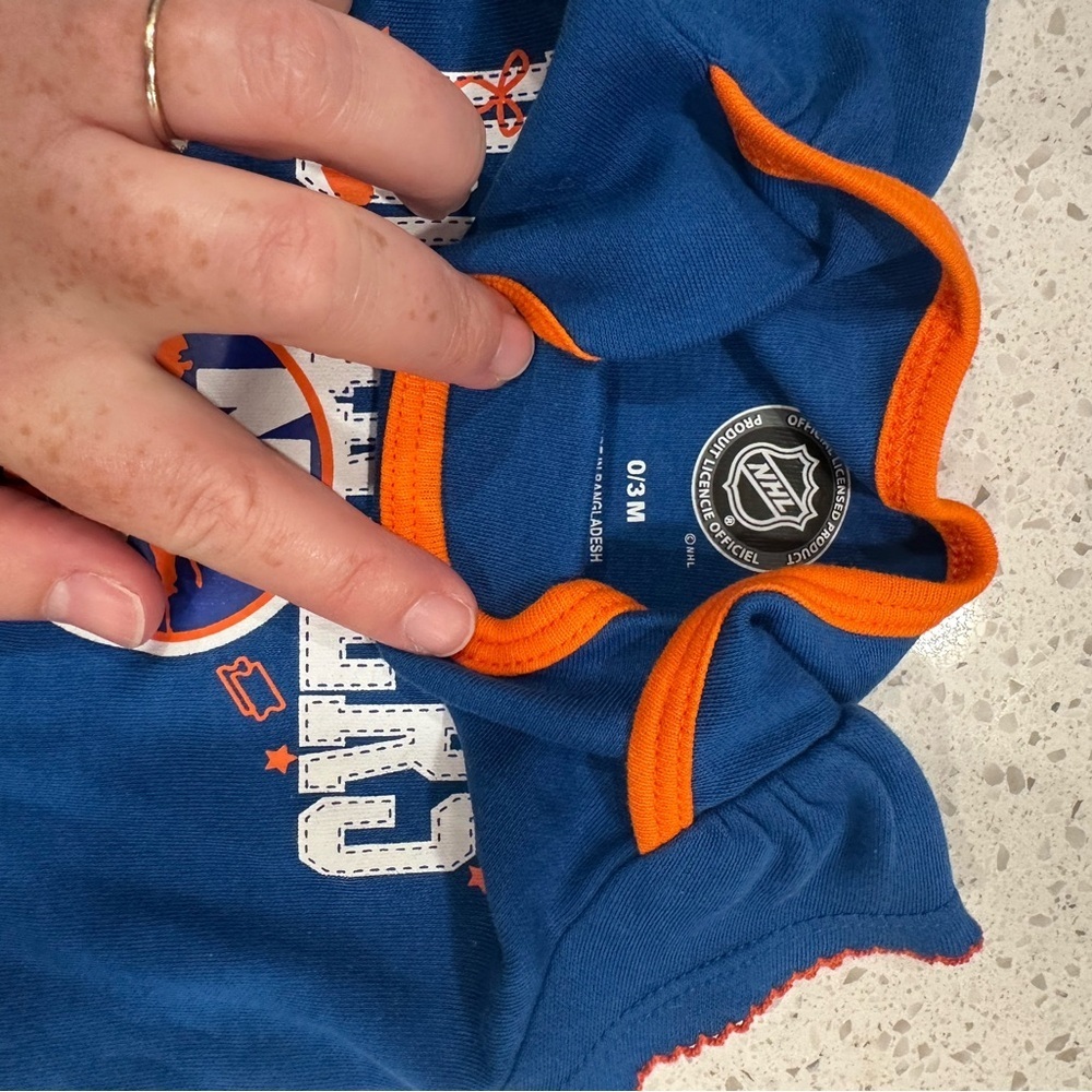 NHL Blue and Orange Infant Bodysuit - Picture 3 of 3